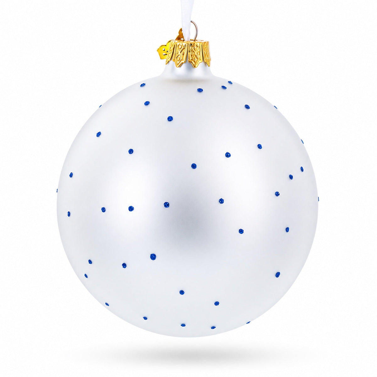 1889 'Irises' by Vincent Van Gogh Glass Ball Christmas Ornament 4 Inches