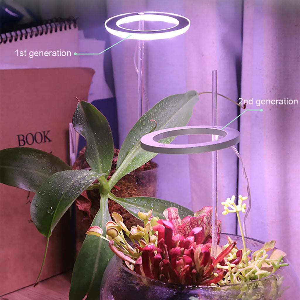 LED Grow Light Full Spectrum Angel Ring USB Lamp for Indoor Plants, view 3