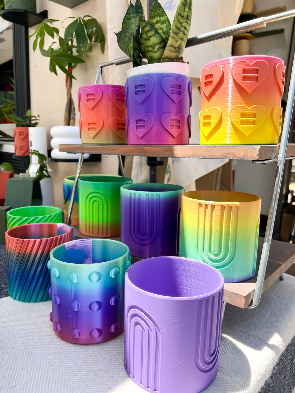 Nordic Rainbow Planter, view 9