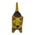 Small Talavera Cat Planter | Colorful Mexican Ceramic Decor, view 3