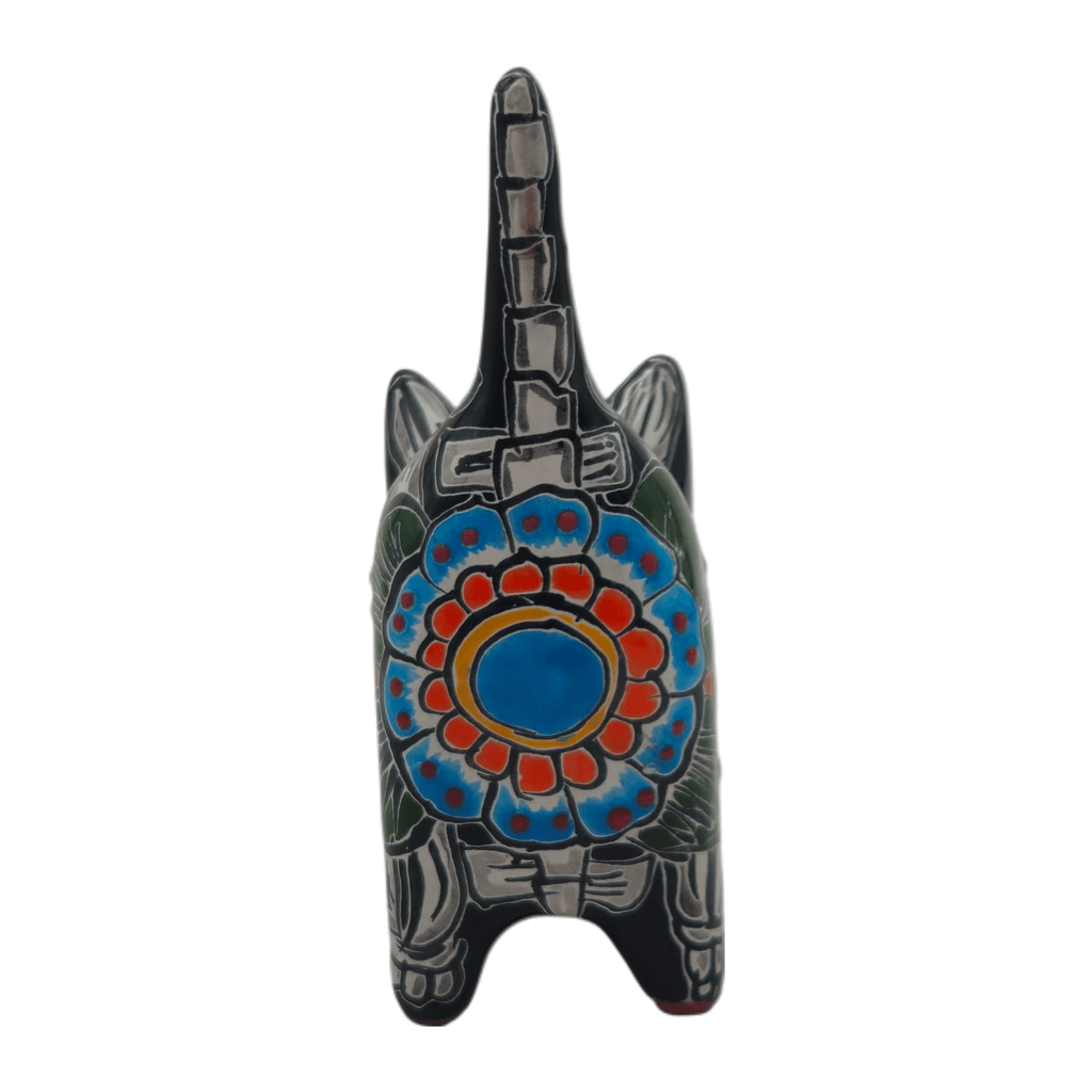 Talavera Cat Planter | Day of the Dead Ceramic Decor, view 7