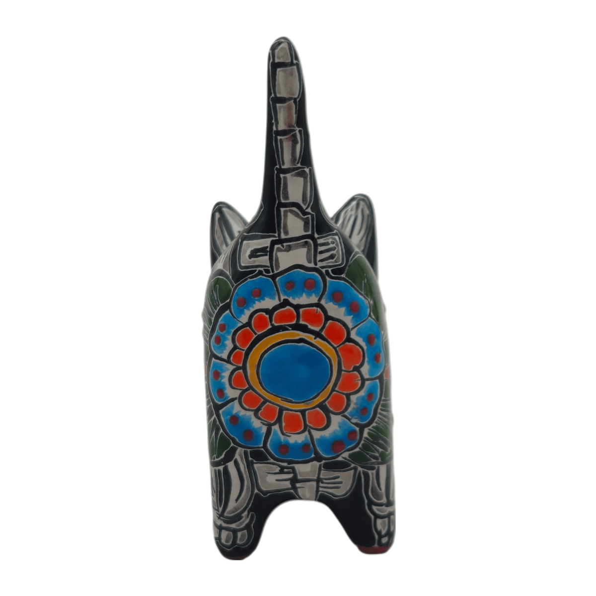 Talavera Cat Planter | Day of the Dead Ceramic Decor, view 7