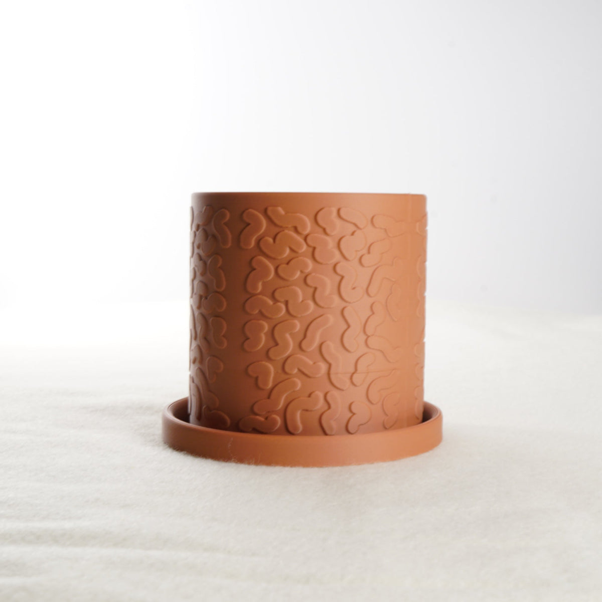 Tiny Squiggle Cheetah Planter Pot, With Drainage & Drip Tray, view 6
