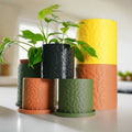 Tiny Squiggle Cheetah Planter Pot, With Drainage & Drip Tray, view 3